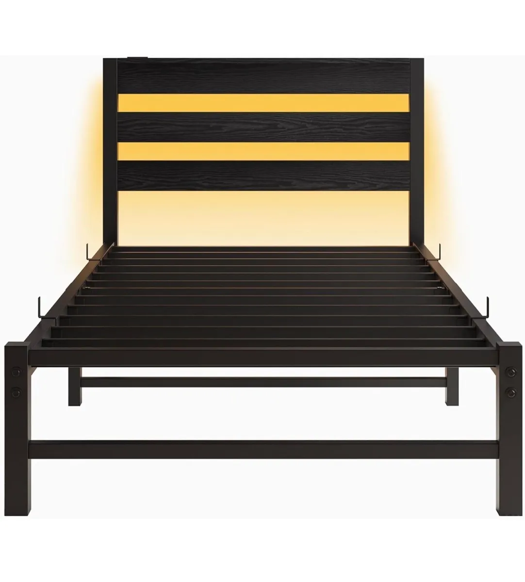 3ft Single Bed Frame with Charging Station and LED - Image 3
