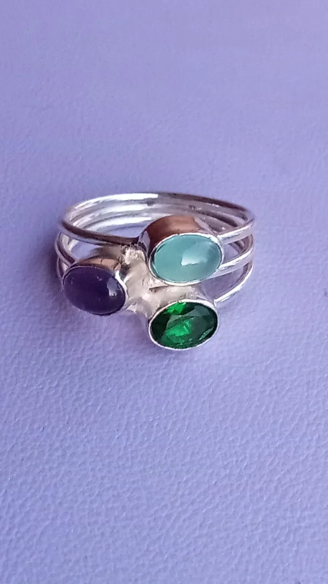 Beautiful multi Gem Dress Ring - Image 2