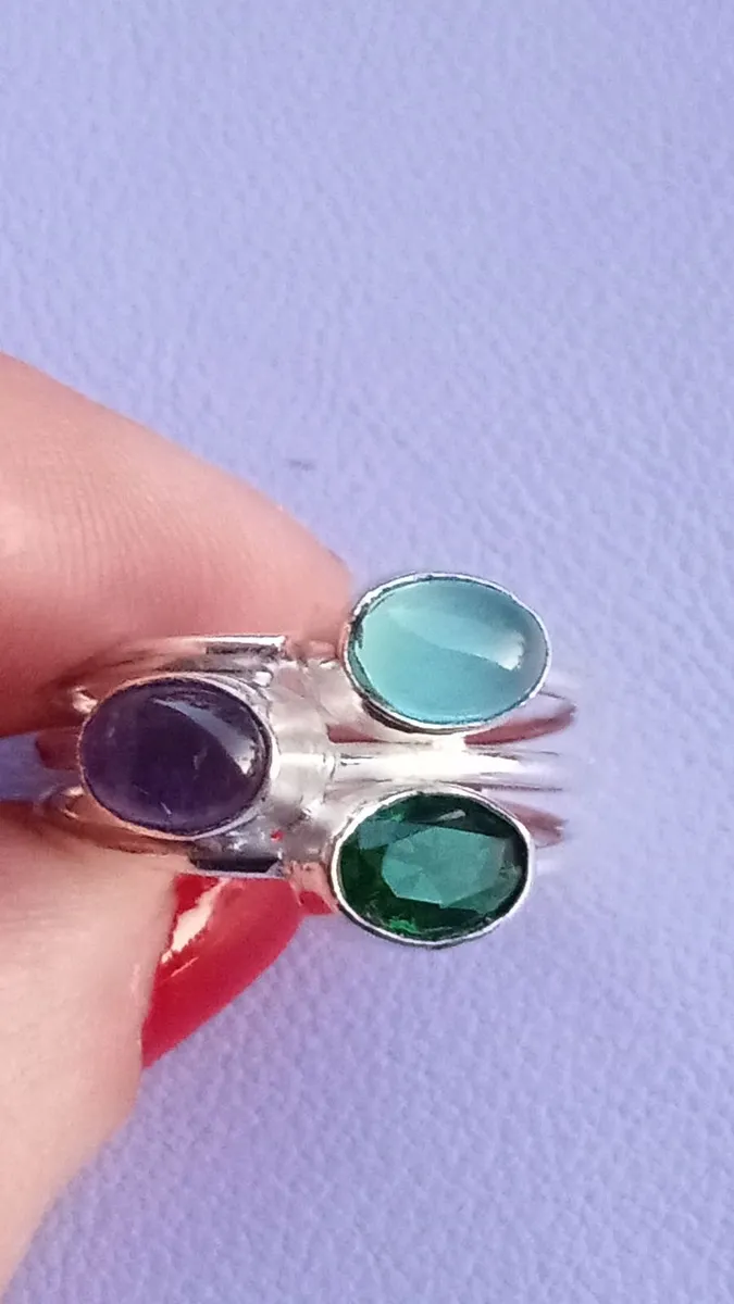 Beautiful multi Gem Dress Ring - Image 3