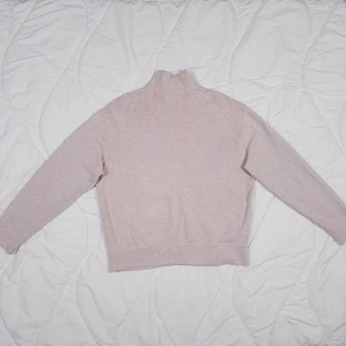 Polo Ralph Lauren Beige Full Zip Sweater Jacket M - Image 4