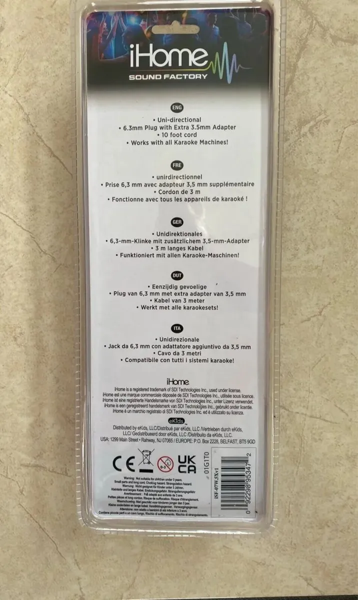 NEW & SEALED iHome Microphone with Adapter- White - Image 3