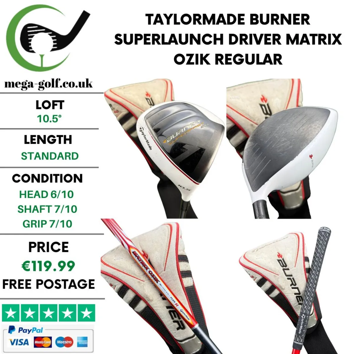 Taylormade Burner Superlaunch Driver / 10.5° - Image 1