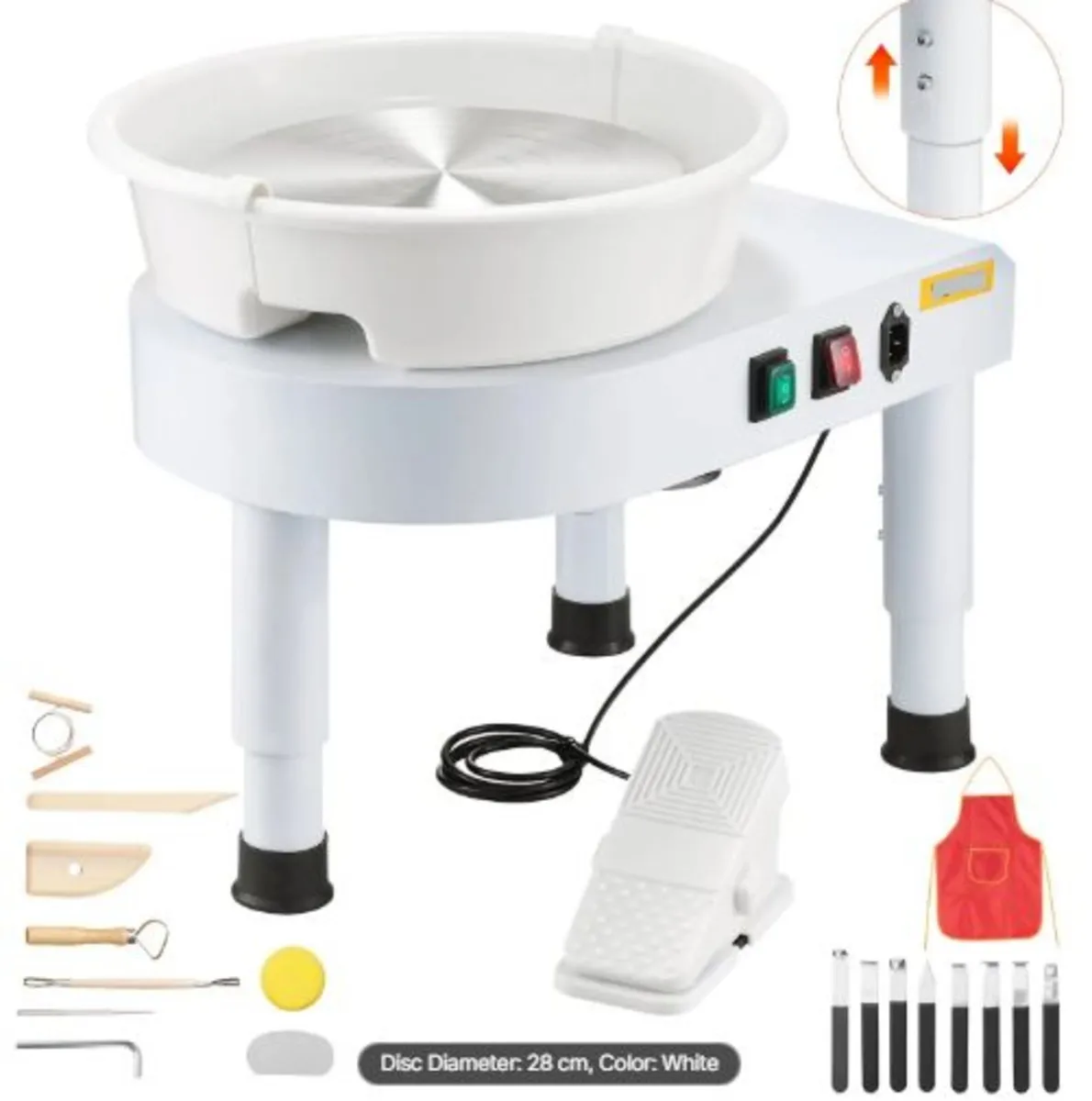 Pottery Wheel, 28 cm Ceramic Wheel Forming Machine - Image 1