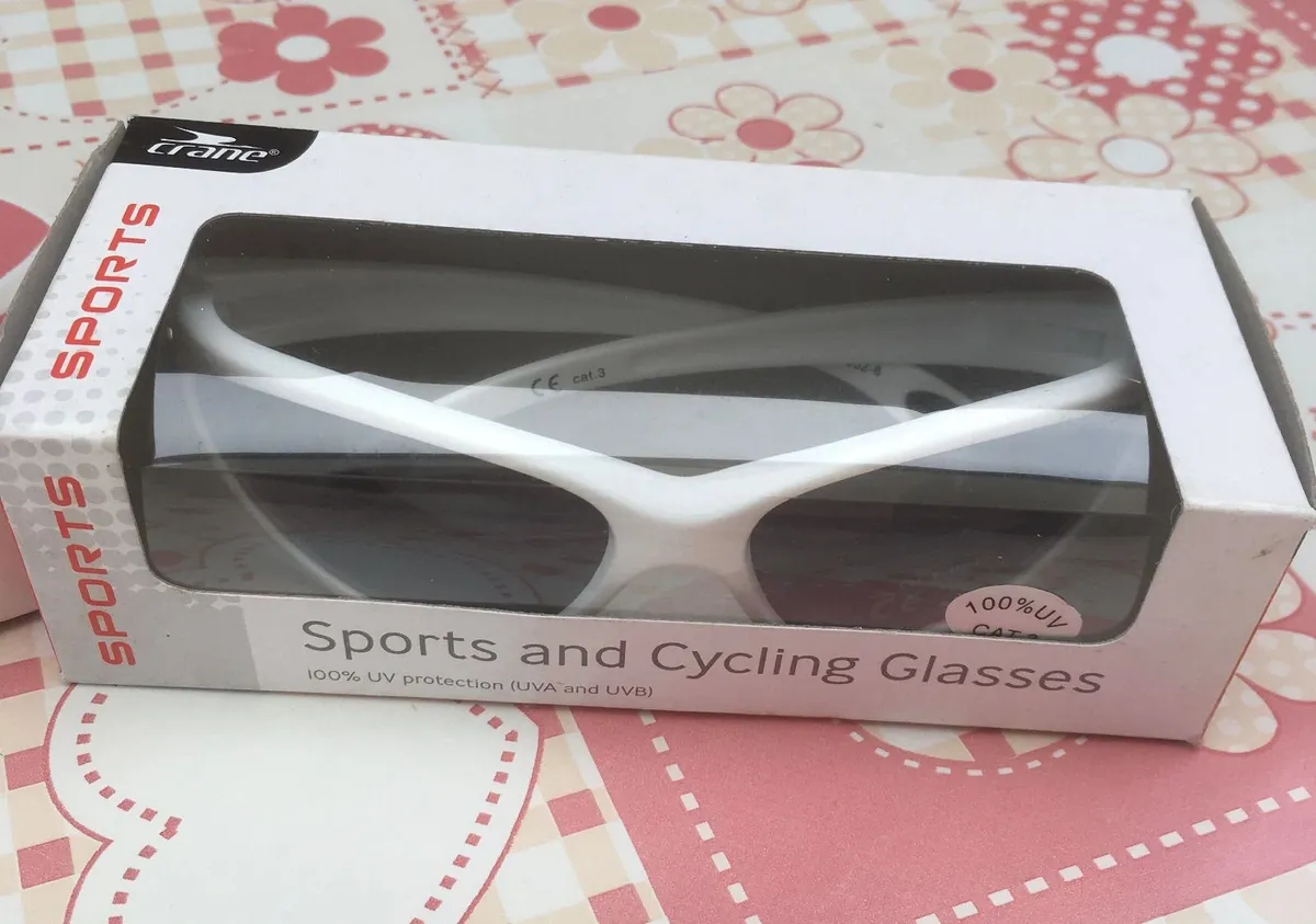 NEW and SEALED Cycling Glasses, White - Image 3
