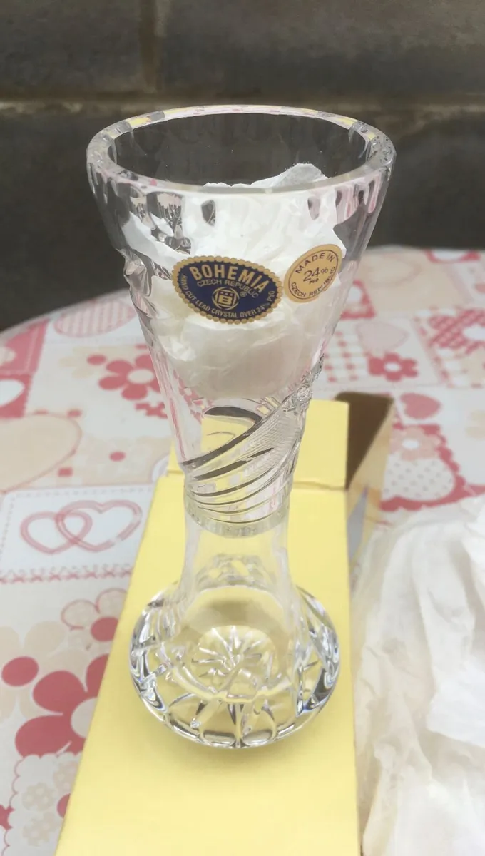NEW Bohemia Hand Cut Lead Crystal Cut Glass - Image 4