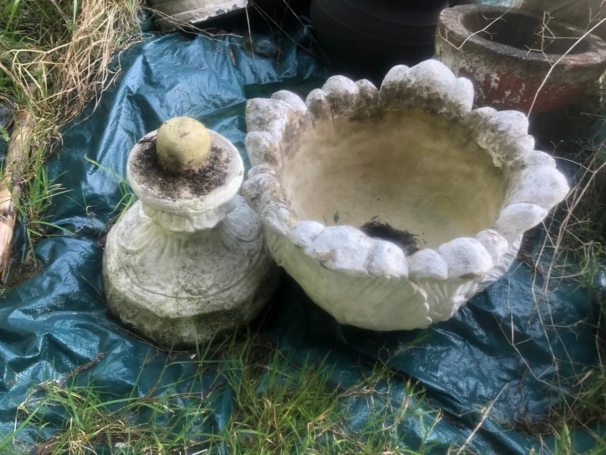 Garden table and chairs, statues,bbq, pots - Image 2