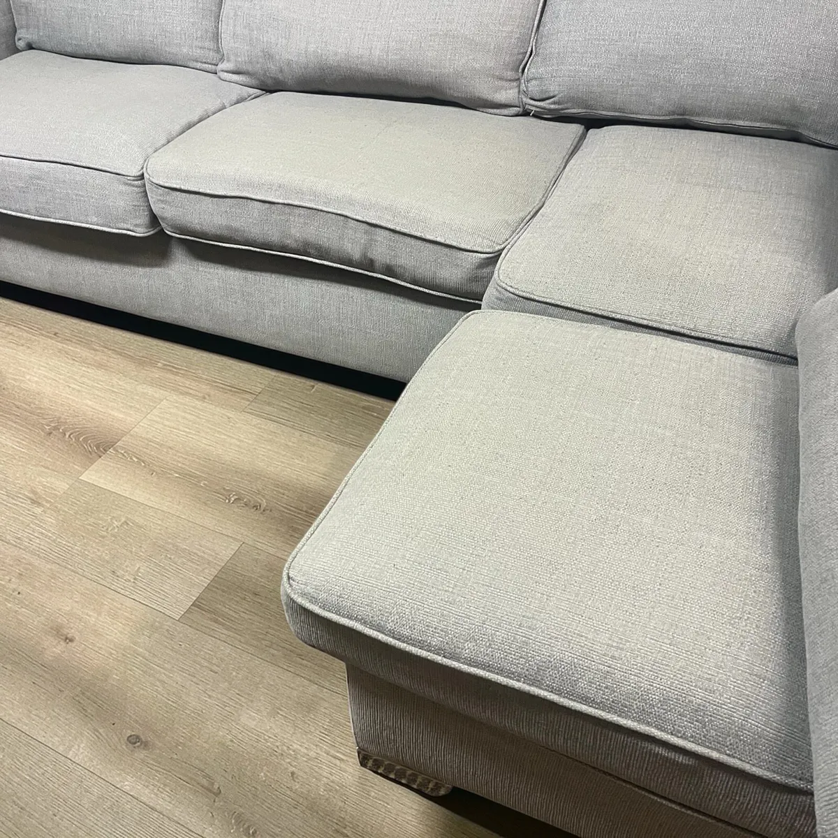 Grey corner sofa L shaped couch delivery - Image 2