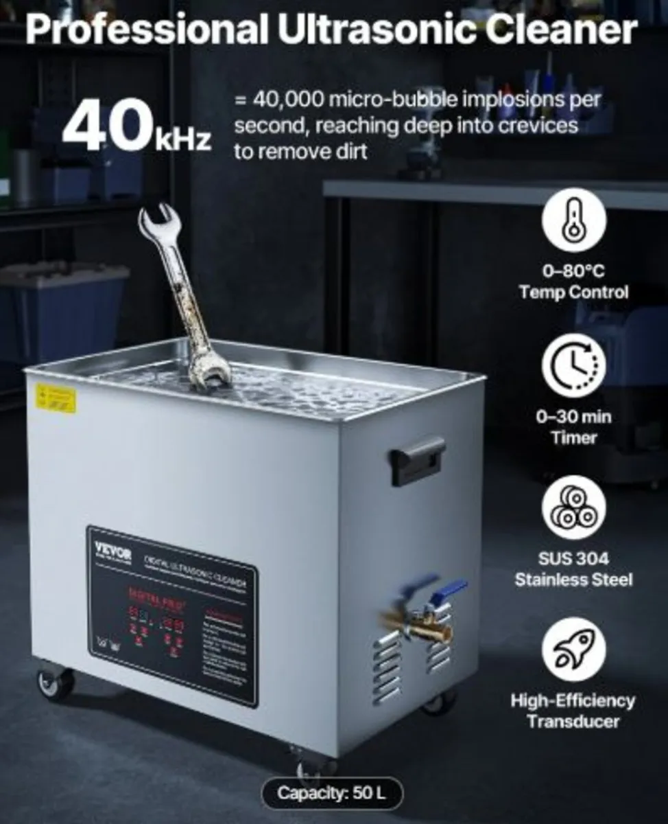 50L Ultrasonic Cleaner, Professional Ultrasonic - Image 2