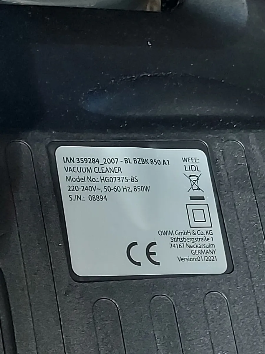 Silvercrest Vacuum Cleaner BZBK 850 A1 - Image 3