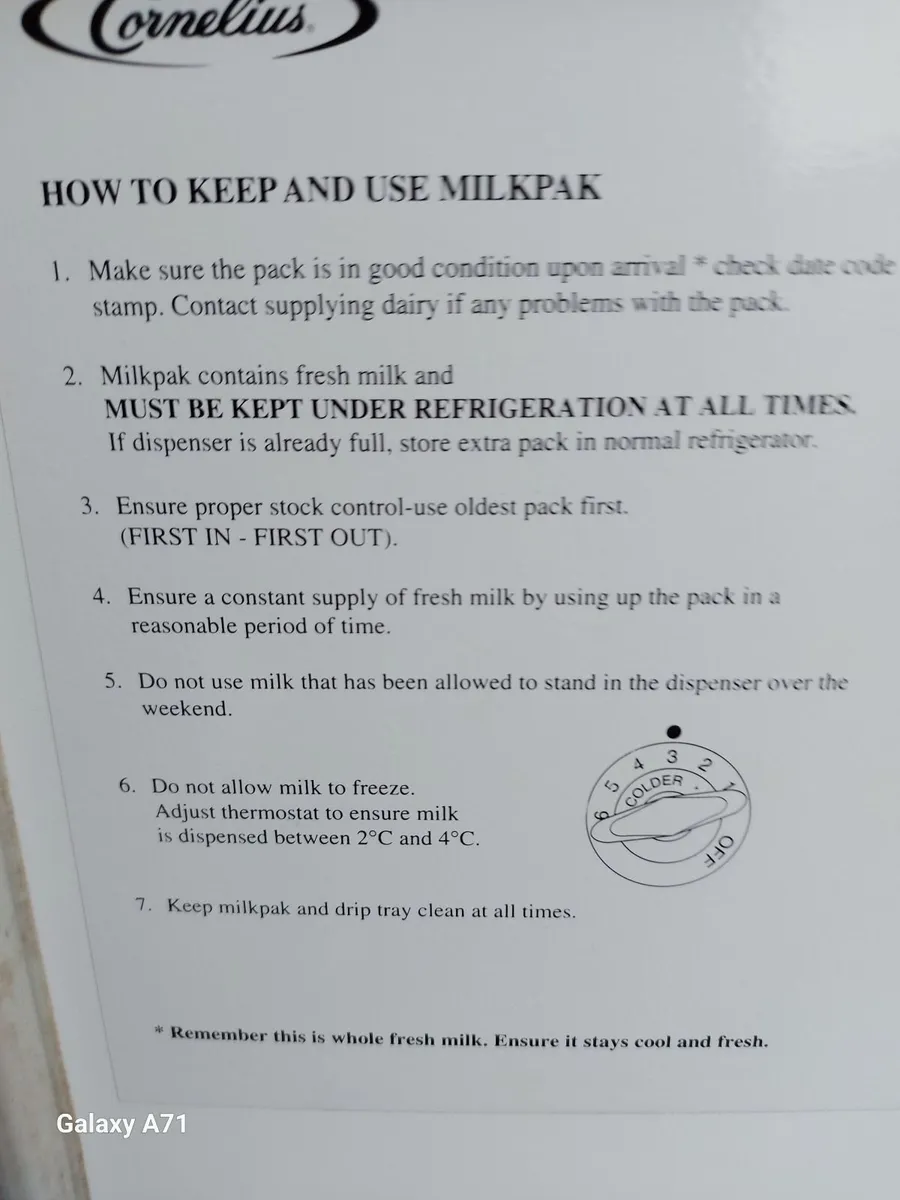 MADDENS Morning Fresh Milk Dispenser Excellent con - Image 3