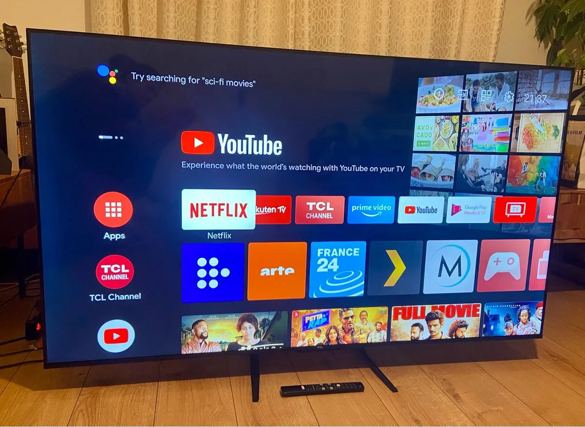 TCL 65” 4K Ultra HD Android Smart TV - Image 1