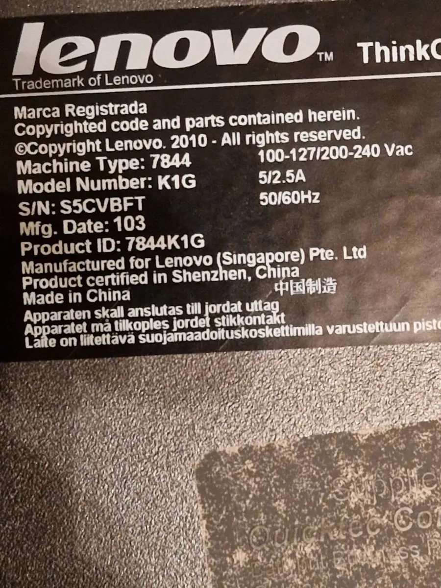 Lenovo ThinkCentre 300GB HDD, 2GB RAM Desktop PC - Image 3