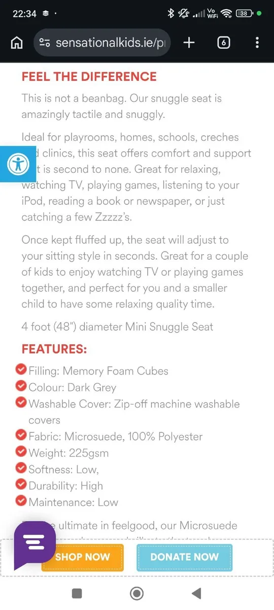 Giant bean bag - Image 2