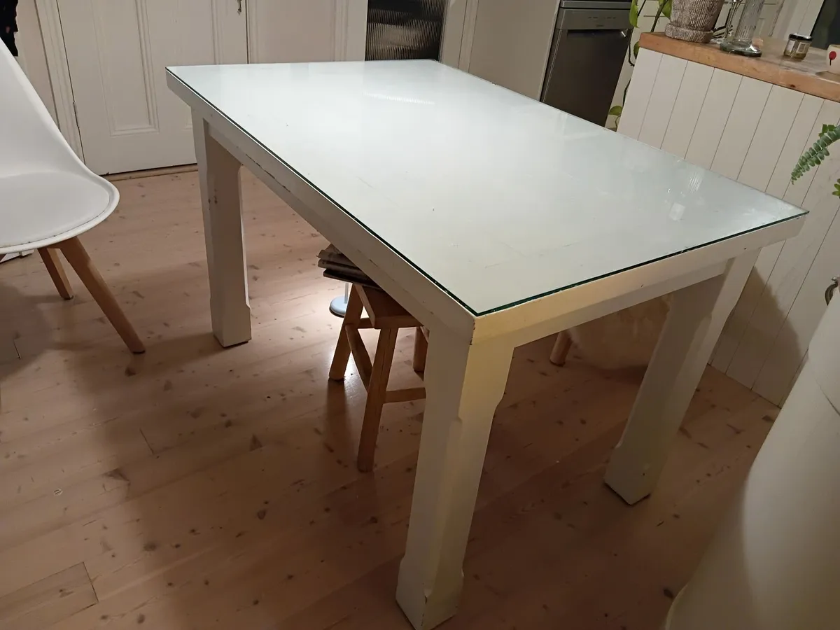 Solid Wood Kitchen Table - Image 1