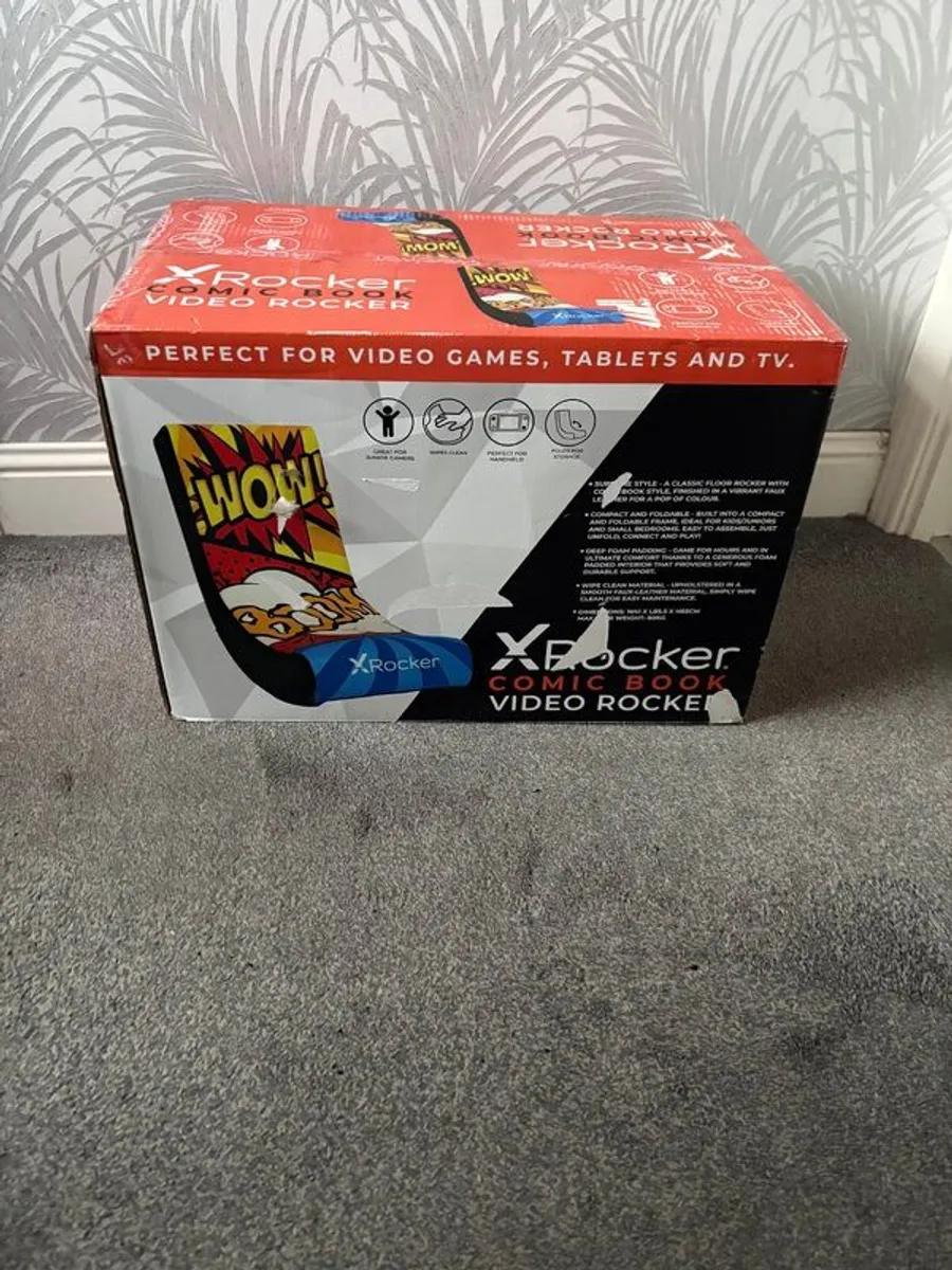 X Rocker Comic Book Junior Video/Gaming Rocker - Image 4
