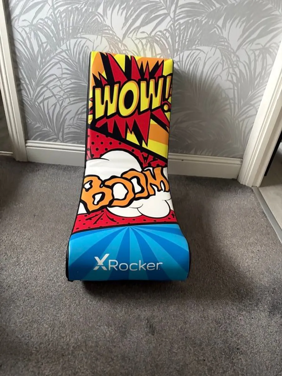 X Rocker Comic Book Junior Video/Gaming Rocker - Image 1