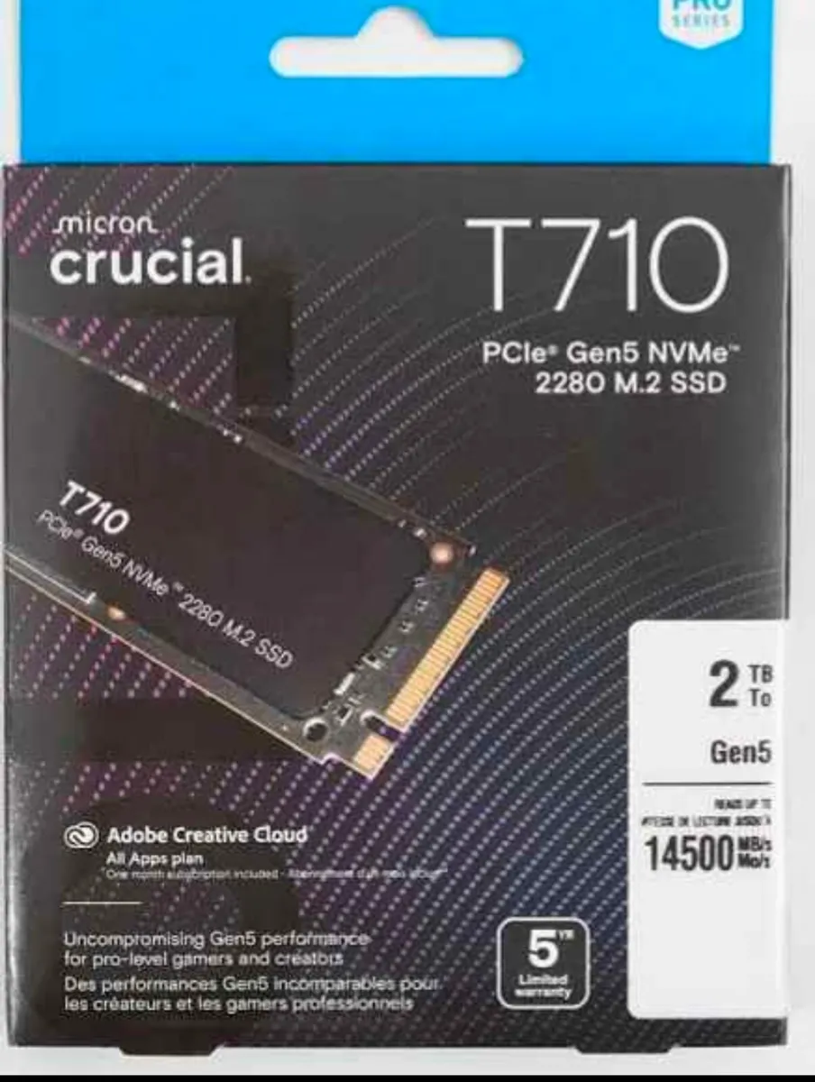Crucial T710 2TB SSD -price firm-5 years warranty