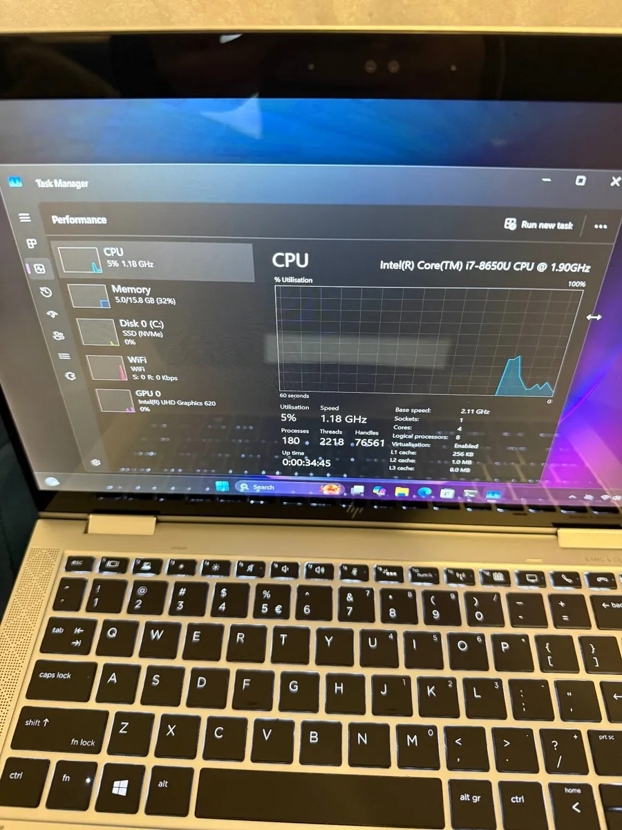 HP Elite X360 1030 G3 2in1 Laptop i7/16GB/512SSD4K - Image 4