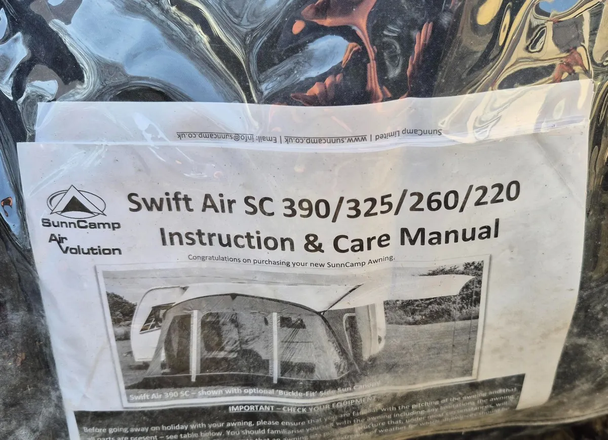 Awning - Swift Air 220 SC Air–Excellent Condition - Image 2