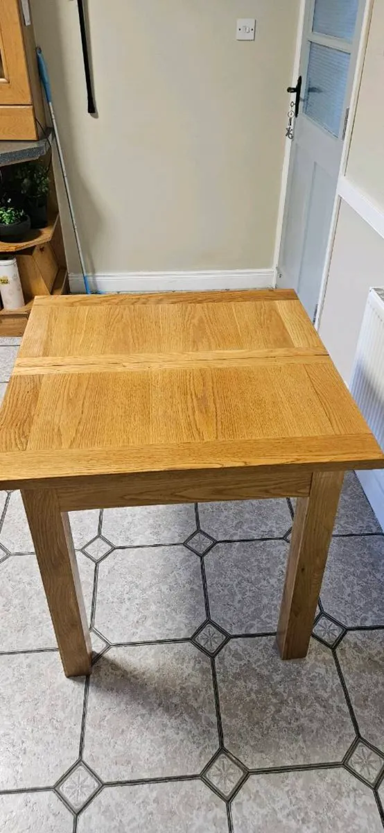 Solid oak table extending table - Image 4