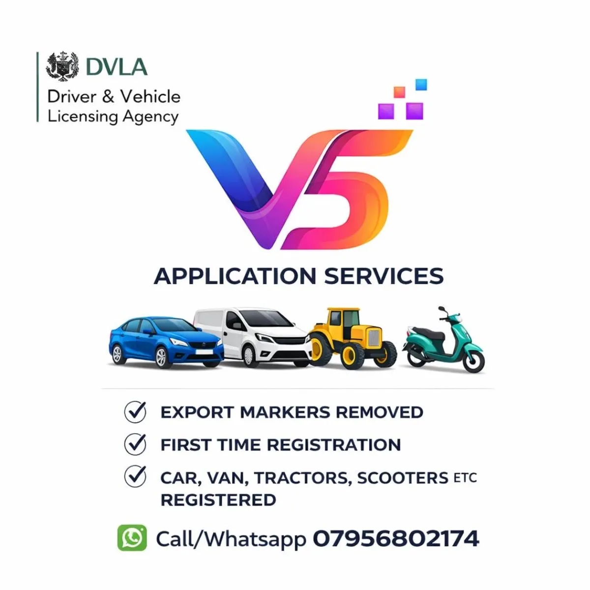 Vehicle registration LOST LOGBOOK V5 - Image 1