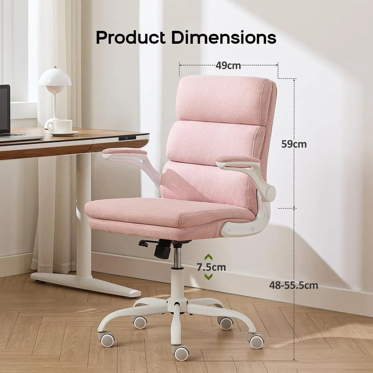 Ergonomic Office Chair with 3-Stage Back Support - Image 2