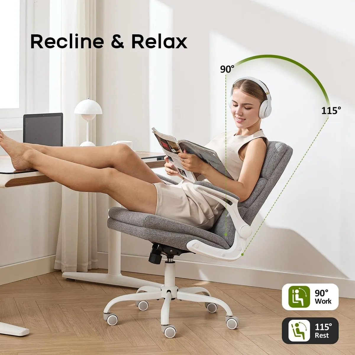 Ergonomic Office Chair with 3-Stage Back Support - Image 4