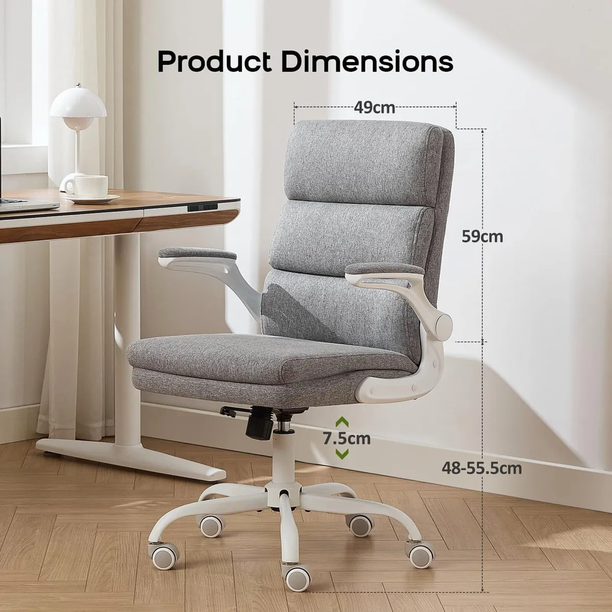 Ergonomic Office Chair with 3-Stage Back Support - Image 2