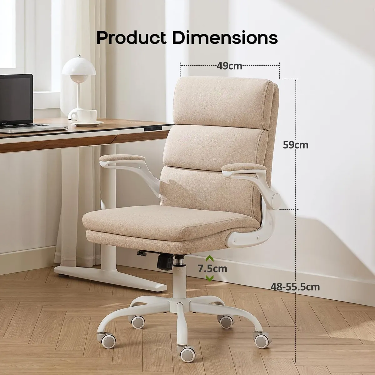 Ergonomic Office Chair with 3-Stage Back Support - Image 2