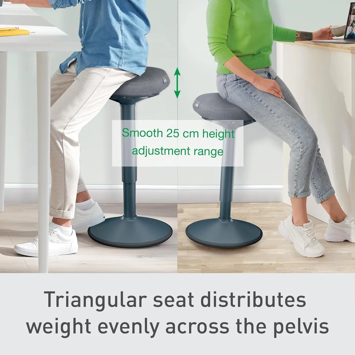 Ergo Active Standing Stool with Unique Dual - Image 4
