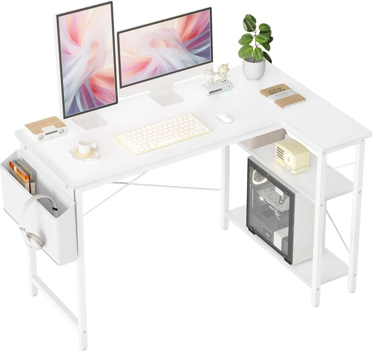 L Shaped Corner Desk - 120x70 cm Study Office - Image 1