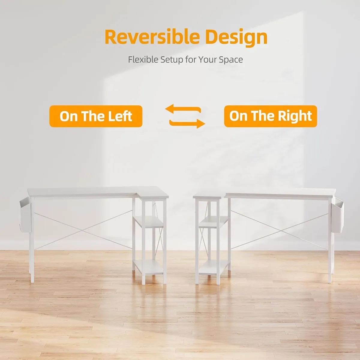 L Shaped Corner Desk - 120x70 cm Study Office - Image 4