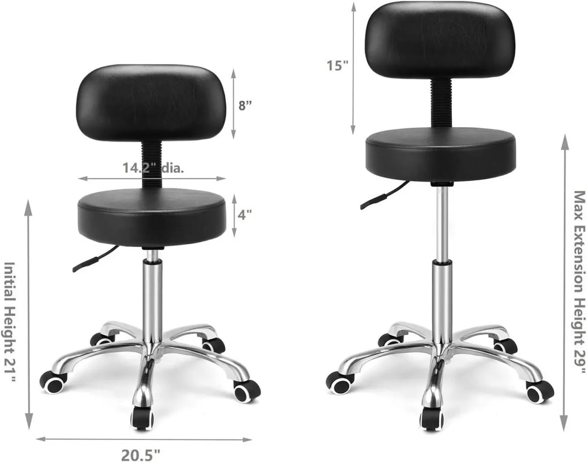 Rolling Swivel Adjustable Heavy Duty Drafting - Image 2