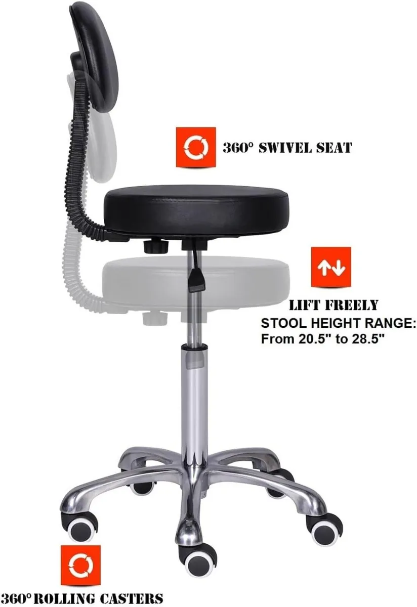 Rolling Swivel Adjustable Heavy Duty Drafting - Image 4