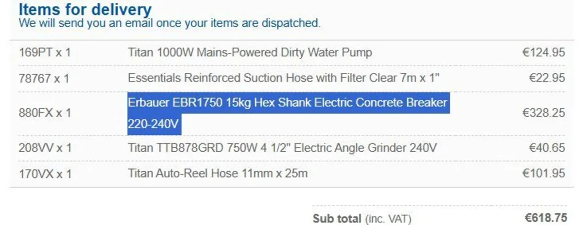 Kango Electric Concrete Breaker 220-240V - Image 2