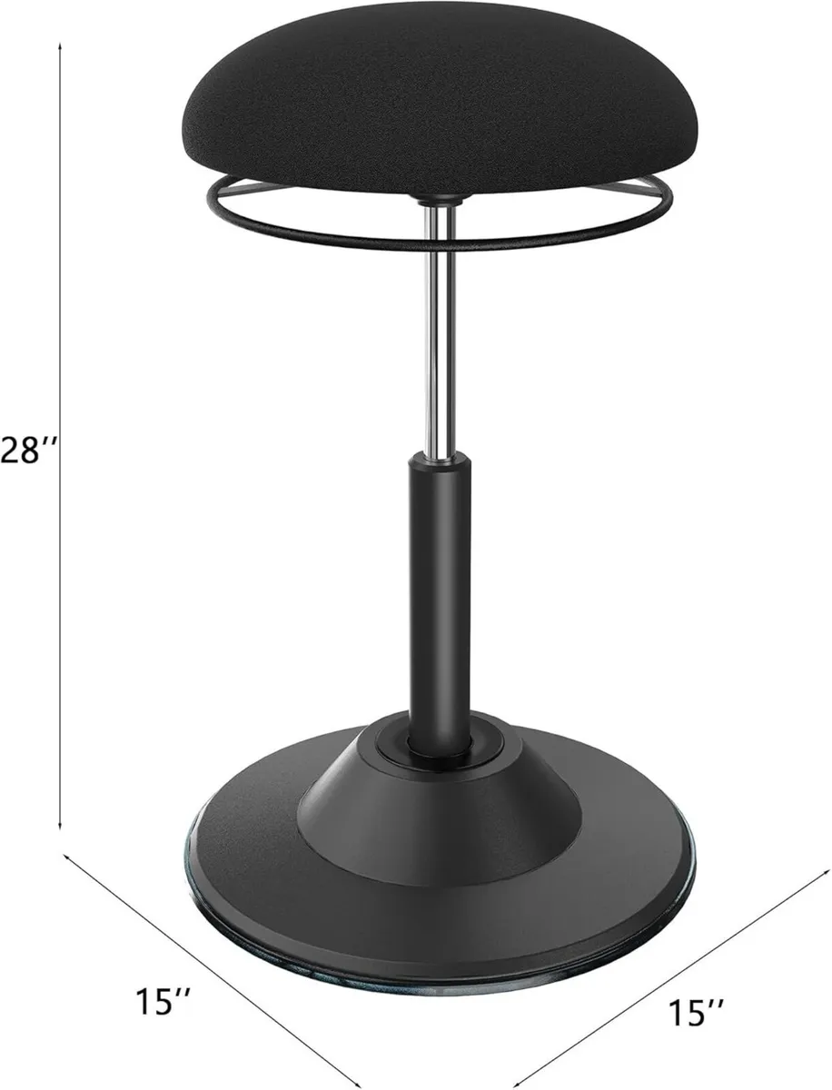 Ergonomic Adjustable Height Wobble Stool - Active - Image 2