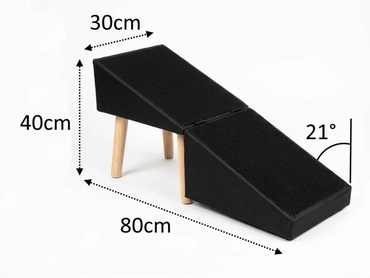 XL Folding Ottoman Dog Ramp Gentle Slope for Sofa - Image 3