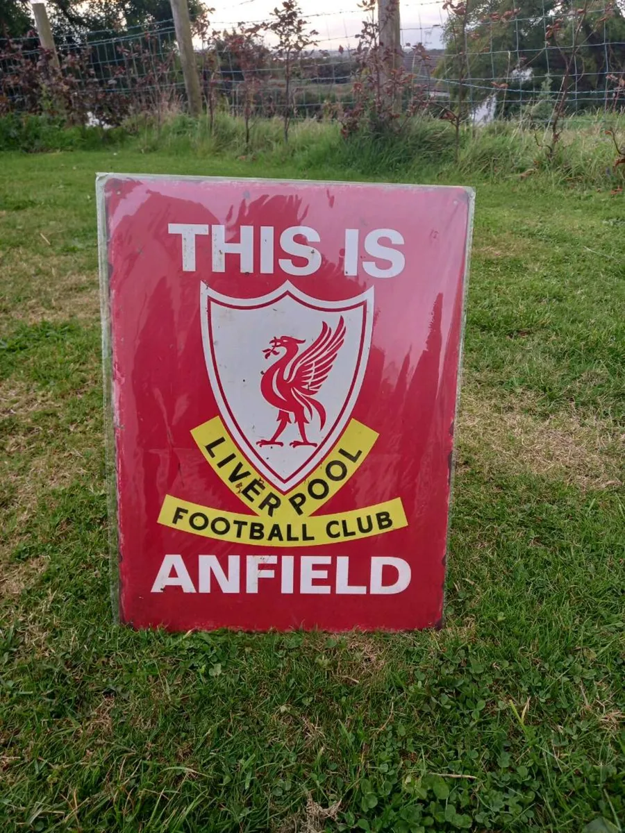 Liverpool Tin Sign - Image 1