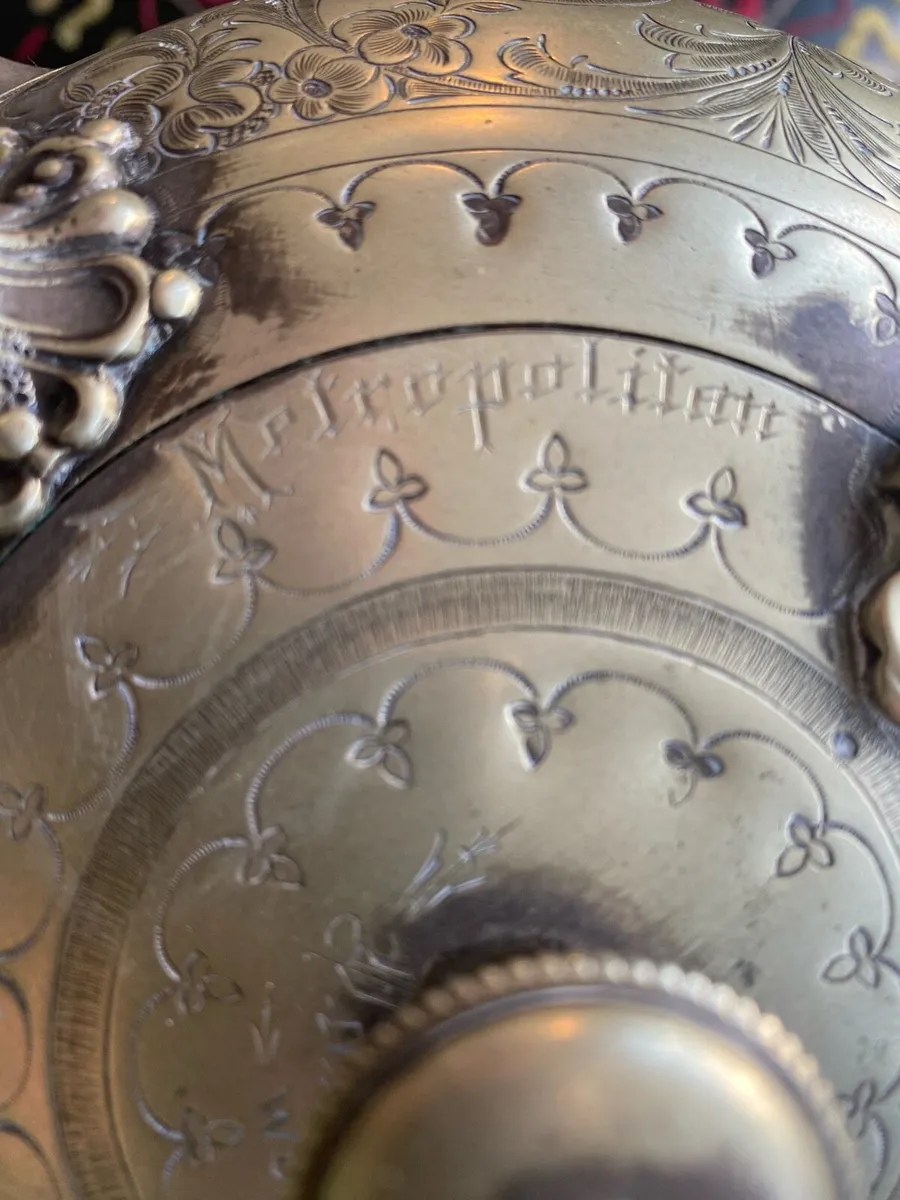Silver Plated Ornate Kettle - Image 2