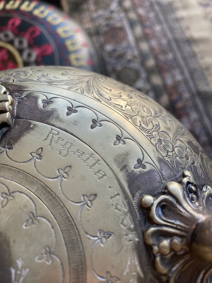 Silver Plated Ornate Kettle - Image 3