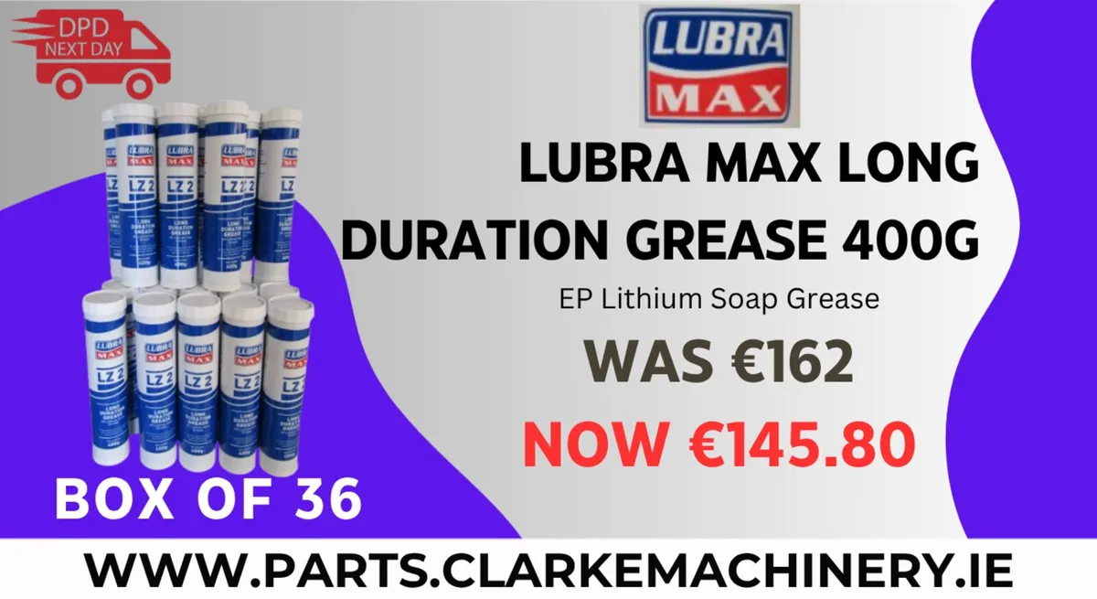 Lubra Max LZ2 Long Duration Grease Box of 36!