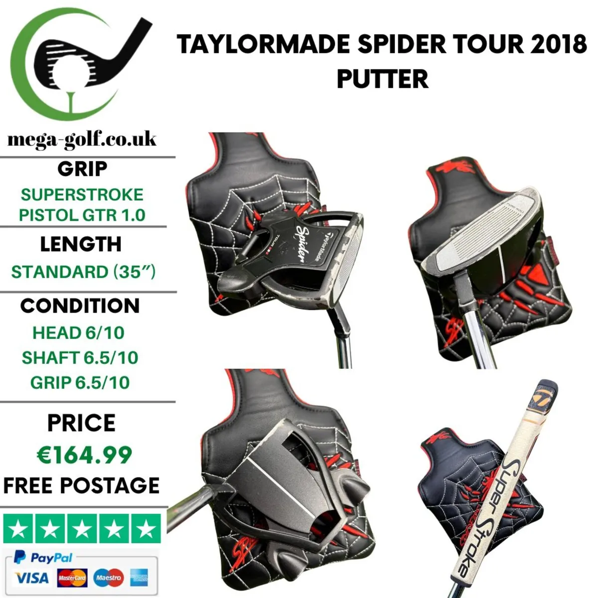 Taylormade Spider Tour 2018 Putter / 35″ - Image 1