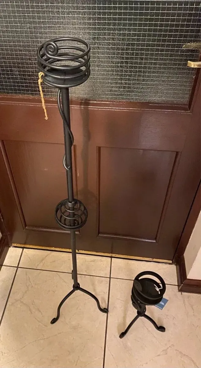 2 NEW Cast Iron Candle Holders Heritage Ironworks - Image 2