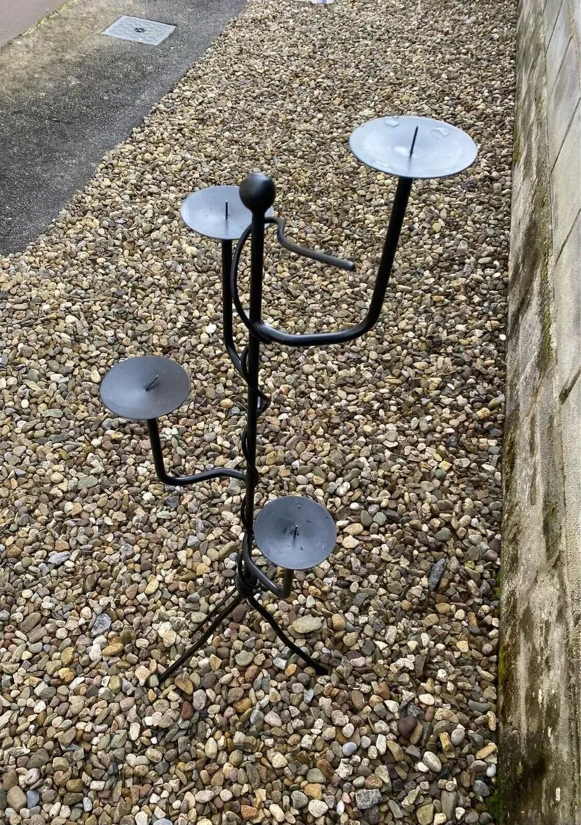 Gorgeous Cast iron Candle Holder - Image 4