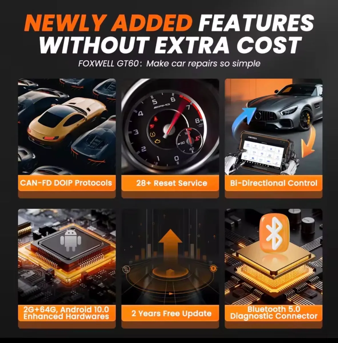 2026 FOXWELL GT60 OBD2 Bidirectional  diagnostic - Image 4