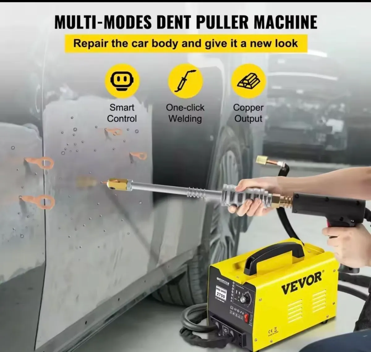 Spot Puller Bonnet Dent Repair Stud Welder - Image 4