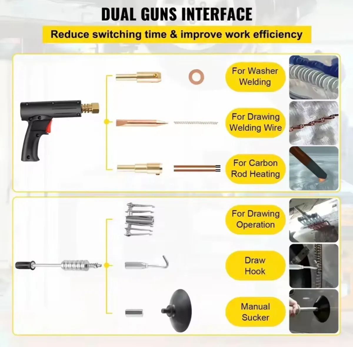 Spot Puller Bonnet Dent Repair Stud Welder - Image 2