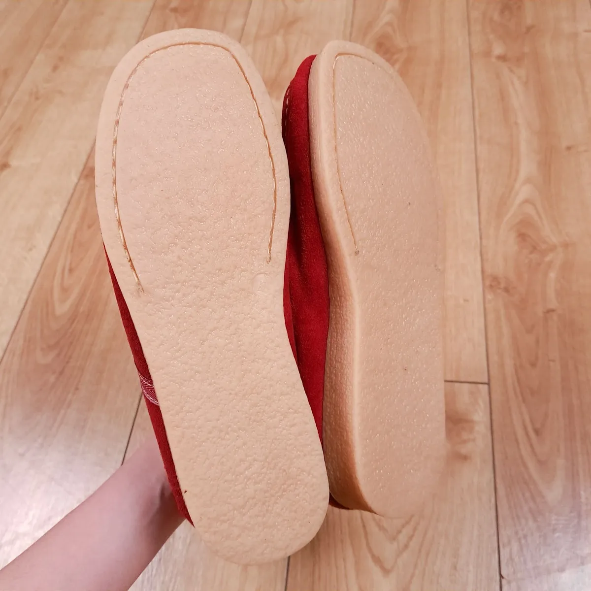 Susst Red Suede Moccasin Loafers 7UK/41EU - Image 3