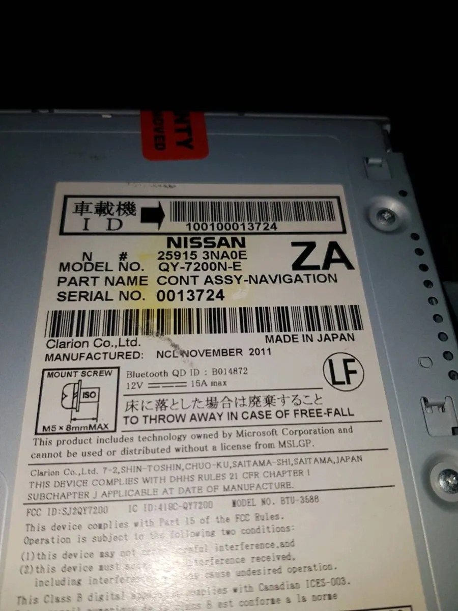 Car radio for Nissan Leaf accenta - Image 1