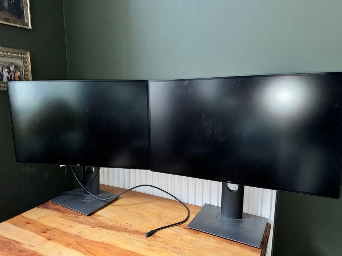 Pair of 27 inch Dell Monitors